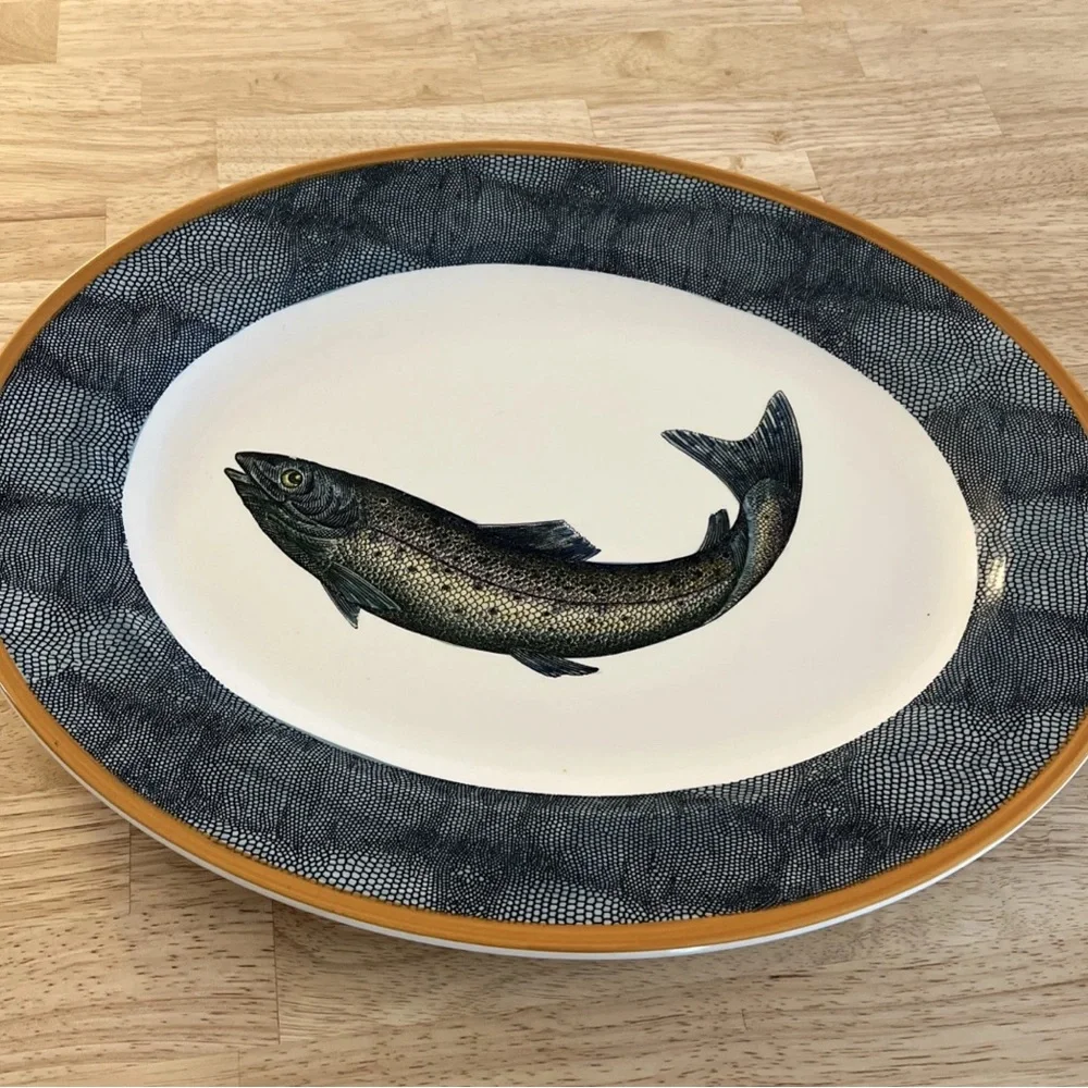 Williams Sonoma English Angler 17 inch platter Made in England